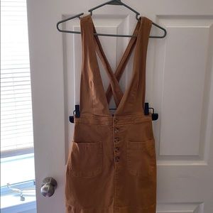 Tan basic overall Skirt